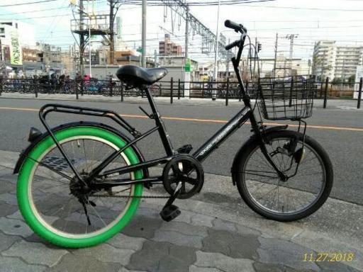 ♪ジモティー特価♪ちょっとそこまで　街乗り２０型コンパクト自転車　中古　新大阪　サイクルキッズ