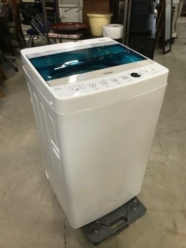 【中古美品】2018年製 ハイアール 全自動洗濯機 JW-C45A 4.5kg洗い