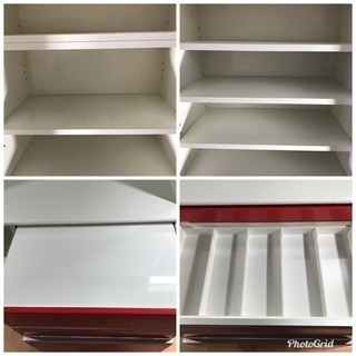 収納家具 松田家具 ダイニングボード 食器棚 高級 キッチン収納 鏡面 