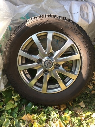 中古スタッドレス＆アルミ155/65R13ブリザック　軽自動車用4本セット 中古スタッドレス＆アルミ155/65R13ブリザック 軽自動車用4本セット