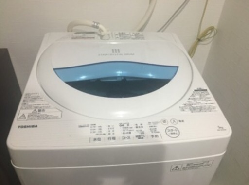 TOSHIBA 2017年製5キロ洗濯機
