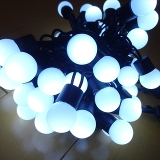 ★未使用★イルミネーション 50球 LED クリスマス 白色  ...