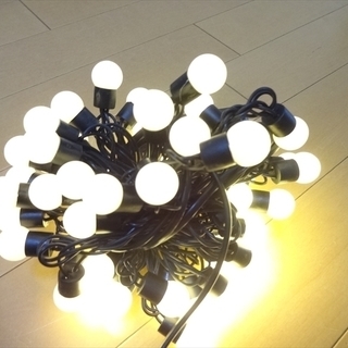 ★未使用★イルミネーション 50球 LED クリスマス 電球色 ...