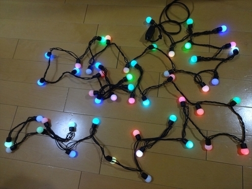 ☆未使用☆イルミネーション 50球 LED クリスマス ミックス色 カラフル 