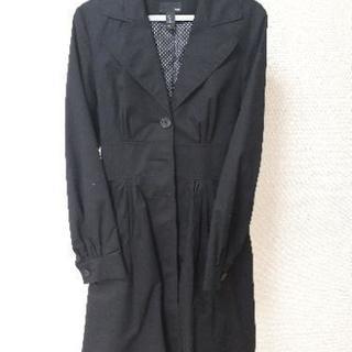 値下げ[H&M]黒コート☆中古☆美品