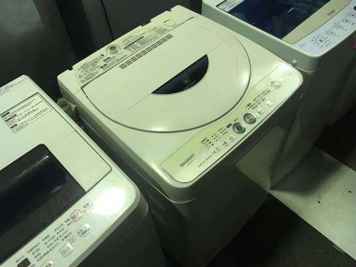 2013年製 4.5kg シャープ es-fg45l 全自動洗濯機