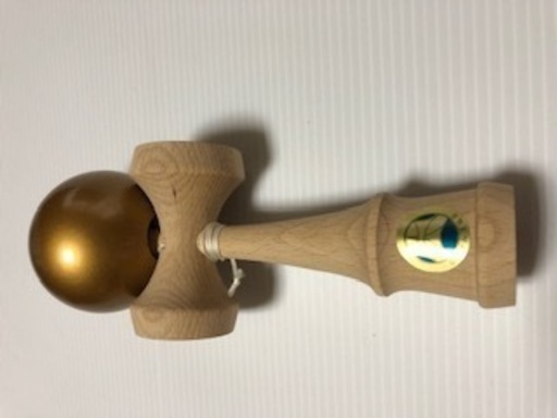 【12/11まで1万円値下げ】【希少品・レア】夢元けん玉（ゴールド）競技用けん玉協会認定【希少品・レア】