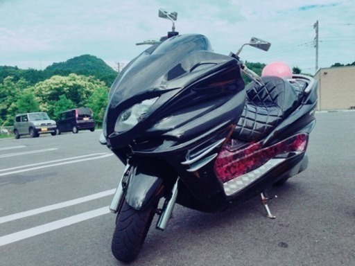 黒マジェスティ 内装ラップ塗装