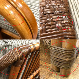 KAZAMA(カザマ)の2人掛けラタンソファー