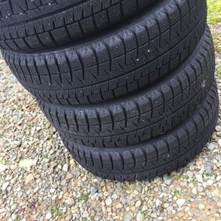 早い者勝ち ブリジストンスタッドタイヤアルミセット 155 65 14 タントで使用