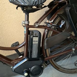 電動自転車　ヤマハPASSAmi　子供乗せ付き　ブラウン