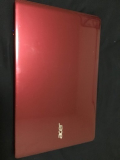 中古パソコン acer　ワインレッド　Win10 64bit　HDMI端子　HDD450GB