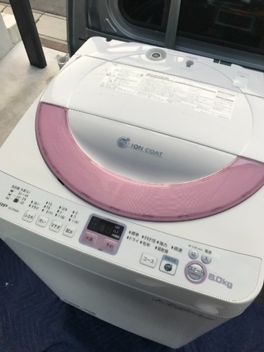 取引中。2013年製シャープ全自動洗濯機6キロ美品。千葉県内配送無料。設置無料。