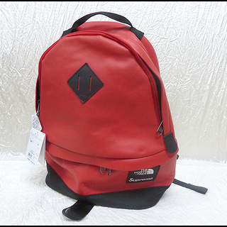 シュプリーム　ノースフェイス　レッド　リュック　希少 展示未使用品☆Supreme×THE NORTH FACE 17AW Leather Day Pack ☆赤