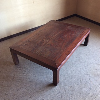 昭和レトロ　木製　ローテーブル（座卓）　差し上げます。