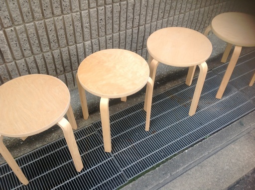 入荷中 フロスタ スツール 4脚セット IKEA - スツール