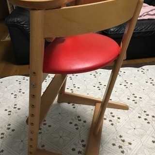 【美品】木製キッズハイチェア(子供椅子)