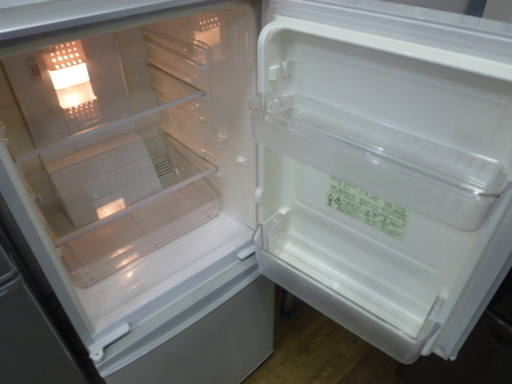 R 中古 SHARP ２ドア冷蔵庫（137L・右開き） つけかえどっちもドア SJ-14T 2011年製