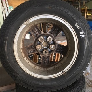 【取引確定しました】ニッサン純正ホイールとスタッドレスタイヤ4本セット