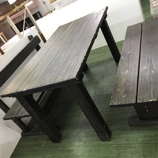 食卓テーブル☆65345 屋外軒下ならいいかもセット