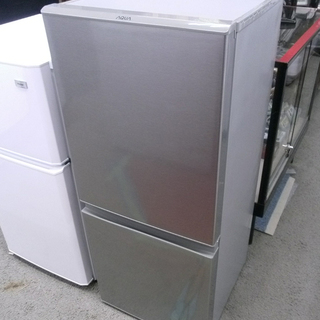 2018年 AQUA アクア 2ドア 126L ノンフロン 冷凍冷蔵庫 AQR-13G(S)