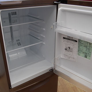 2018年製 Panasonic/パナソニック 2ドア冷蔵庫 NR-B14AW ブラウン 茶色