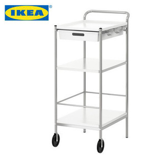 IKEA BYGEL キッチンワゴン ホワイト ツールワゴン