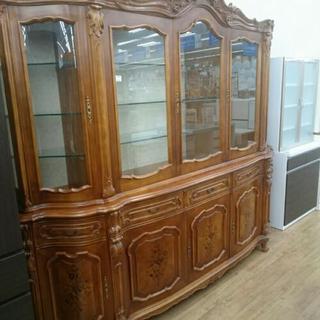 コレクションボード 5ドア アンティーク調 カップボード