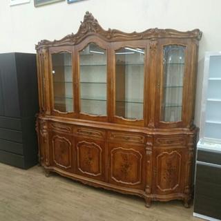 コレクションボード 5ドア アンティーク調 カップボード