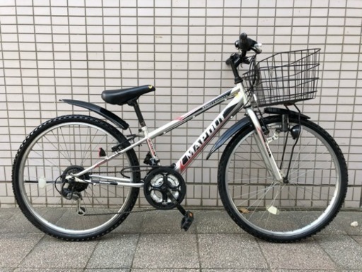 子供 ジュニア 自転車 26インチ 後ろ6段 前3段
