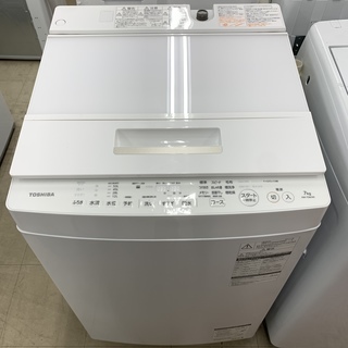 【終了】 J26 【 動作確認　クリーニング済 】東芝　洗濯機　7Kg　AW-7D6　2017年製　■排水、給水ホース、風呂水ホース付き！　■柏市、松戸市、流山市内￥1500円で配送可！