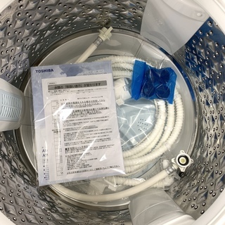 【終了】 J26 【 動作確認　クリーニング済 】東芝　洗濯機　7Kg　AW-7D6　2017年製　■排水、給水ホース、風呂水ホース付き！　■柏市、松戸市、流山市内￥1500円で配送可！