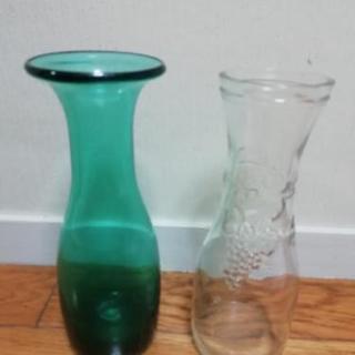 骨董市のガラス花瓶