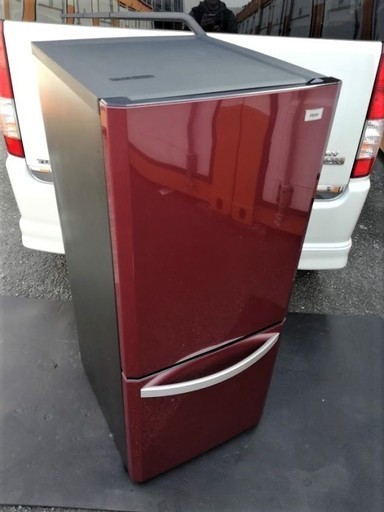 ◼️商談中■保証付■ハイアール 冷蔵庫（138L 右開き）人気色のルビーレッド JR-NF140K