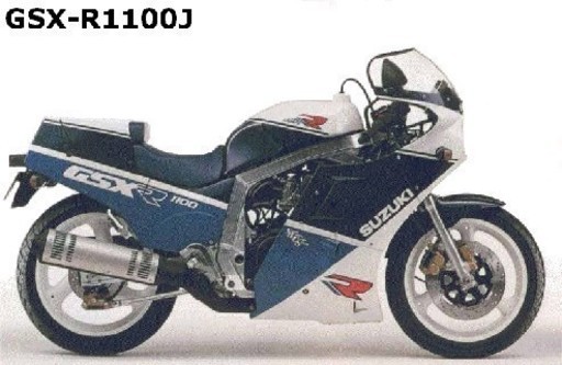 引渡し先決定済)ｽｽﾞｷ 1988 GSX-R1100 18ｲﾝﾁ ﾎｲｰﾙﾀｲﾔ 前後ｾｯﾄ (ブルー 