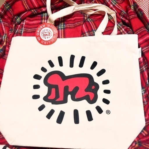 新品未使用タグ付 キースへリング Asoko コラボ トートバッグ みな 川崎の靴 バッグの中古あげます 譲ります ジモティーで不用品の処分