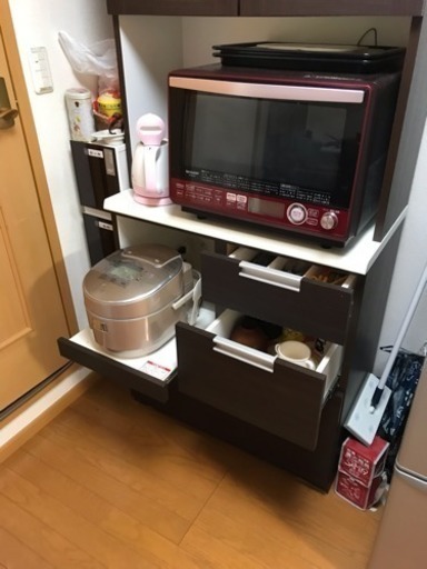 ニトリ カップボード 80cm幅 受け渡し決定