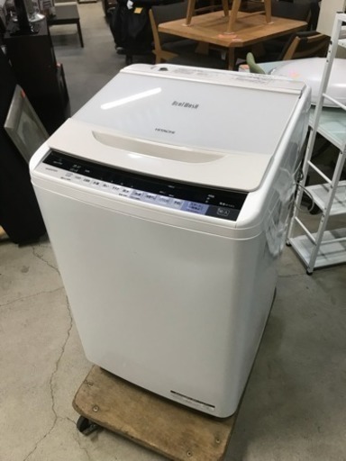 キズあり激安！7.0kg洗い！2017年製 日立 BW-V70A 全自動電気洗濯機 風呂ポンプ付き ビートウォッシュ
