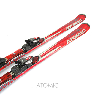 ATOMIC スキー板 160cm ビンディング付き レッド系 ...