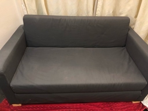 Ikea 2人がけソファーベッド Solsta ネイビー Iammoving 高田馬場のソファの中古あげます 譲ります ジモティーで不用品の処分