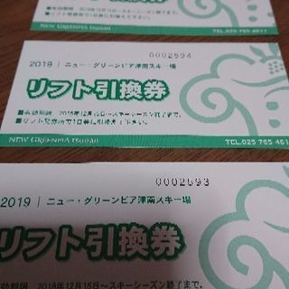 2018～2019ニュー・グリーンピア津南スキー場リフト一日券