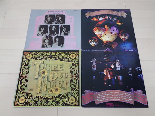 THREE DOG NIGHT / スリー・ドッグ・ナイト　オリジナルLP2枚＋ライブ1作品2枚　日本盤　美盤