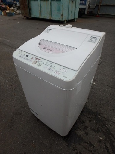 簡易清掃済み☆2011年製☆シャープ 全自動洗濯機 ES-TG60L 6Kg