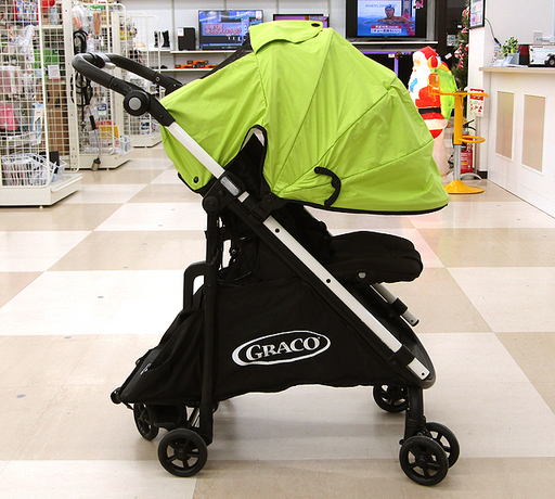 GRACO グレコ ベビーカー シティカーゴ 67351 グリーン AB型兼用 1ヶ月～36ヶ月 USED
