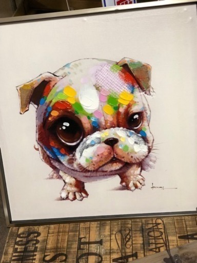 犬の油絵