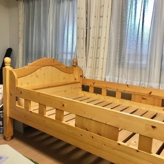 天然木パイン材 二段ベッド