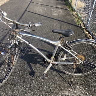 自転車 配達あり 中古サイクリング車 オートライト ギア付き