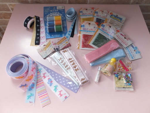 値下げ まとめて リボン ビーズ スパンコール ミシン糸 ハンドメイドに ちゃん 本厚木のラッピング用品の中古あげます 譲ります ジモティーで不用品の処分
