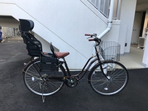 *取引中* 子供乗せ 自転車 6段変速ギア チャイルドシート付き