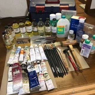 油絵の具 美大生 初心者 セット 絵画 油彩 絵の具 筆 オイル...